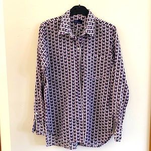 Button down long sleeve blouse